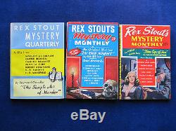 COMPLETE SET of All 9 Issues of REX STOUT'S MYSTERY MAGAZINE Rarely Found