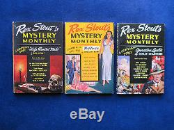 COMPLETE SET of All 9 Issues of REX STOUT'S MYSTERY MAGAZINE Rarely Found