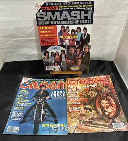 CREEM MAGAZINE Lot of 16 Vintage Issues From 70s & 80s Rock Many Artists Bands