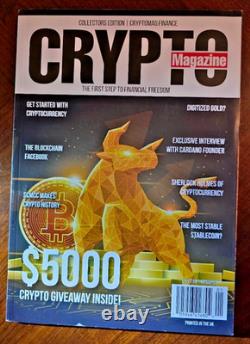 CRYPTO Magazine 1st Edition Inaugural Collectors Edition Bitcoin UK Printing
