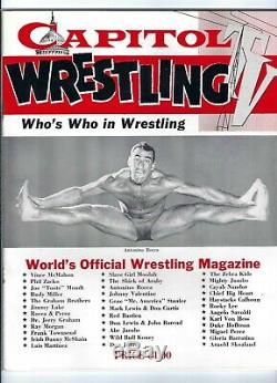 Capitol Wrestling TV Who's Who 1950 Vince McMahon Sr. Antonino Rocca pre WWWF