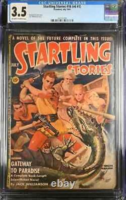 Cgc 3.5 Startling Stories #16 Vol 6 #1 Magazine 1941 Sea Monster Dragon Cvr