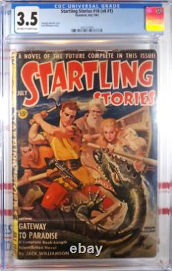 Cgc 3.5 Startling Stories #16 Vol 6 #1 Magazine 1941 Sea Monster Dragon Cvr