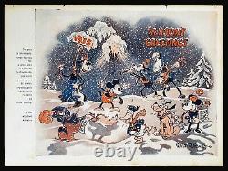 Cinefilo Magazine Dec 1934 Very Rare Walt Disney Christmas card Full Page