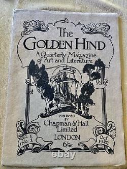 Clifford Bax / Golden Hind A Quarterly Magazine of Art and Literature 1st