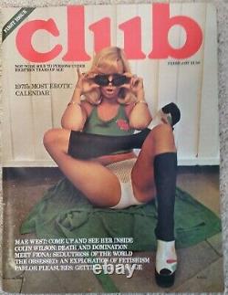 Club Magazine VERY RARE FIRST ISSUE Vintage Vol 1 Edition #1 February 1975