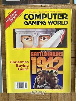 Computer Gaming World & Computer Games Magazine Vintage Lot Of 91986-89