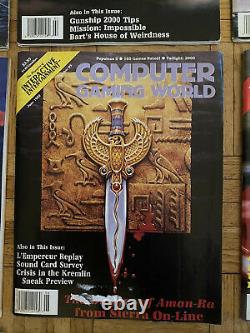 Computer Gaming World Magazine Vintage Lot Of 12Complete Year Of 1992