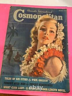 Cosmopolitan Magazine / March 1939 ERNEST HEMINGWAY 1st app NOBODY EVER DIES VG+