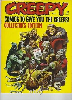 Creepy #1, Warren Horror Magazine Jack Davis Cov Frank Frazetta 1964, 9.8 Nm/mt