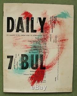 DAILY BUL 7, 1958 Belgian CoBrA avant-garde magazine Pol BURY, unique copy