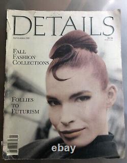 DETAILS MAGAZINE Fall Fashion Collections September 1987 Gigli Marc Audibet