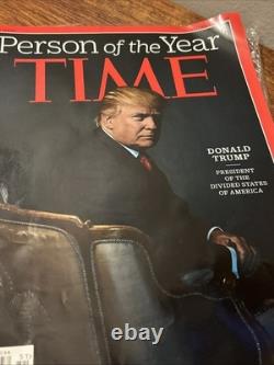 DONALD TRUMP TIME MAGAZINE Person Of The Year 45TH PRESIDENT December 2016 -LOOK