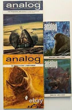 DUNE Lot Analog Science Fiction Pulp Herbert 1963 1964 1965 Good+/VG set