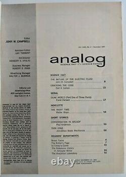 DUNE Lot Analog Science Fiction Pulp Herbert 1963 1964 1965 Good+/VG set