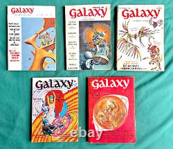 DUNE MESSIAH 1st Edition 1969 GALAXY Magazine Complete 5 Issue Set Frank Herbert