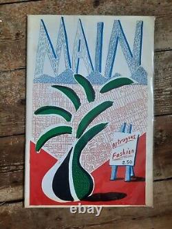 David Hockney MAIN MAGAZINE COVER ART PRINT 1st 1987 First Edition not signed