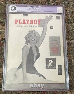 December, 1953, Original 1st Issue PLAYBOY MAGAZINE, Monroe, Hefner, CGC 2.5 RG