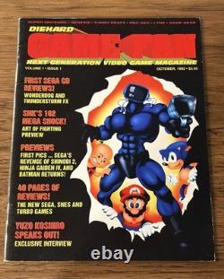 Diehard Gamefan Magazine Volume 1 Issue 1 October 1992 First Issue! Beautiful