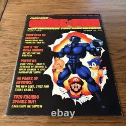 Diehard Gamefan Magazine Volume 1 Issue 1 October 1992 First Issue! Beautiful