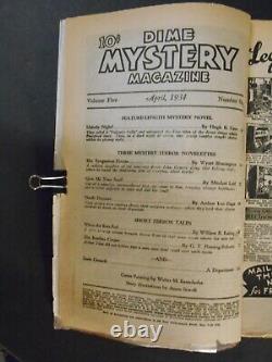 Dime Mystery Magazine, Apr 1934 Baumhofercvr Cave, Blassingame, Lord, Zagat