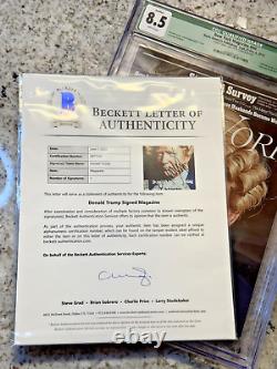 Donald J Trump President 45-47 New York Magazine Autograph Graded CGC 8.5