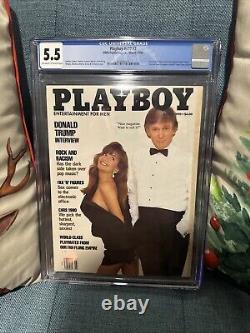 Donald Trump Playboy NEWSSTAND Magazine 1990 CGC 5.5