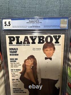 Donald Trump Playboy NEWSSTAND Magazine 1990 CGC 5.5