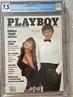 Donald Trump Playboy NEWSSTAND Magazine 1990 CGC 7.5