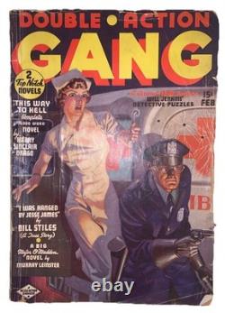 Double Action Gang, February 1937, Harry Sinclair Drago, Murray Leinster, Pulp