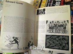 EDWARD GOREY Collectible LOT of 20+ RARE ephemera, magazines and books! NICE