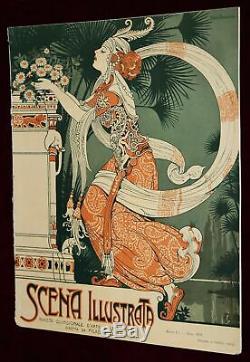 EXRare 4 X 1915 ORIG SCENA ILLUSTRATA MAGAZINES Art Nouveau Art Deco AMAZING