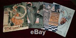 EXRare 4 X 1915 ORIG SCENA ILLUSTRATA MAGAZINES Art Nouveau Art Deco AMAZING