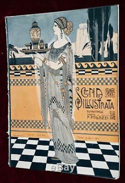 EXRare 4 X 1915 ORIG SCENA ILLUSTRATA MAGAZINES Art Nouveau Art Deco AMAZING