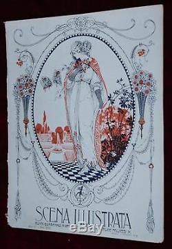 EXRare 4 X 1915 ORIG SCENA ILLUSTRATA MAGAZINES Art Nouveau Art Deco AMAZING