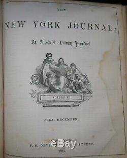 Edgar Allan Poe The Raven Printed 1854 Rare New York Magazine Dickens