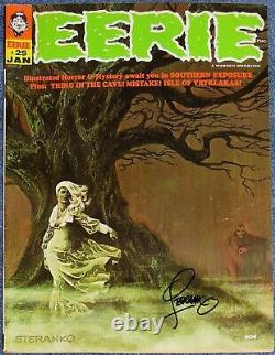 Eerie #25-signed Jim Steranko + Mike Royer-tallarico-warren Magazine-1969-horror