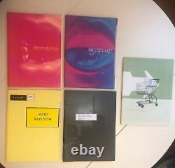 Emigre magazines and posters issues 35, 36, 37, 41, 49 graphic design 1990's
