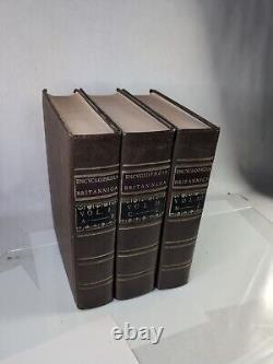 Encyclopedia Britannica First Edition Set 1768-1771 3 Volumes Facsimile Replica