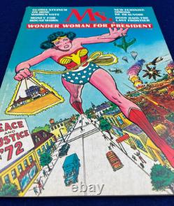 Excellent Copy! First Issue Ms Magazine 1972 Wonder Woman for President