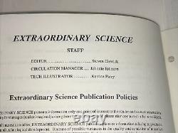 Extraordinary Science Magazine 1989 Volume 1 Issue 4 Vortexian Nikola Tesla