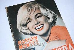 Extremely RARE MARILYN MONROE MAGAZINE COVER inner pics August 1961 Complete