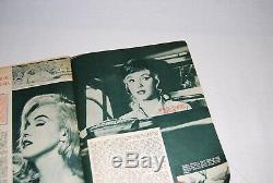 Extremely RARE MARILYN MONROE MAGAZINE COVER inner pics August 1961 Complete