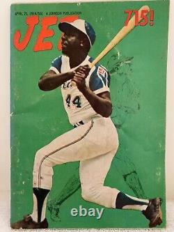 Extremely Rare Vintage Jet Magazine Hank Aaron 715! Home Runs April 25 1974