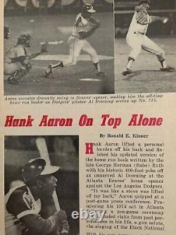 Extremely Rare Vintage Jet Magazine Hank Aaron 715! Home Runs April 25 1974