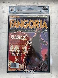 FANGORIA PREMIERE ISSUE 1 1979 POSTER INTACT Halo Graded 9.6 NM+