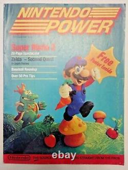 FIRST ISSUE Nintendo Power Vol 1 Super Mario 2 With Zelda Map/Poster Insert