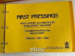 FIRST PRESSINGS Rock History Chronicled in Billboard Magazine / Galen Gart 2 VOL