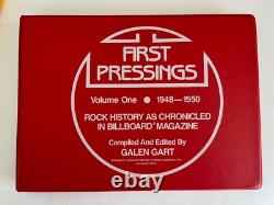 FIRST PRESSINGS Rock music History Billboard Magazine Galen Gart 1 & 2 lot of 2