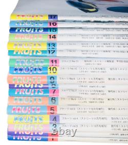 FRUiTS Vol. 1-17 Set 17 books TOKYO HARAJUKU STREET FASHION MAGAZINE RARE VINTAGE
